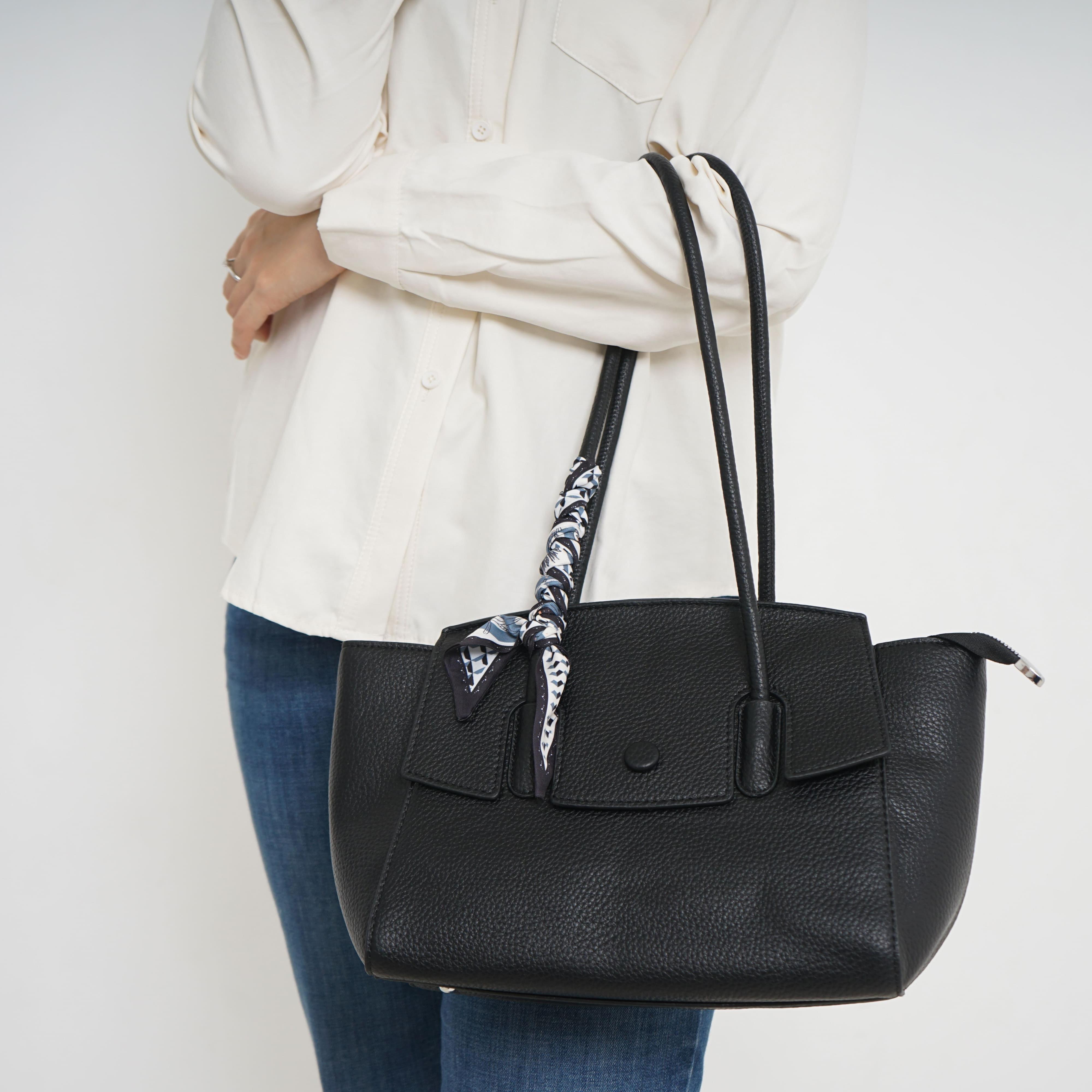 BARKA BAG BONUS SCARF - Totebag Tas Wanita Tas Kantor Tas Kuliah Tas Kerja Kulit Sintetis