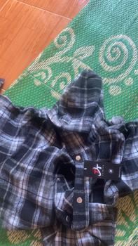 Product Review of Áo Khoác Sơ mi Chống Nắng Nam Nữ Nỉ Dạ Cotton Dài Tay Flannel Fom Rộng Rãi Thoải Mái Mũ 2 Lớp Dày Dặn mặc 4 mùa from K** l**️ 0