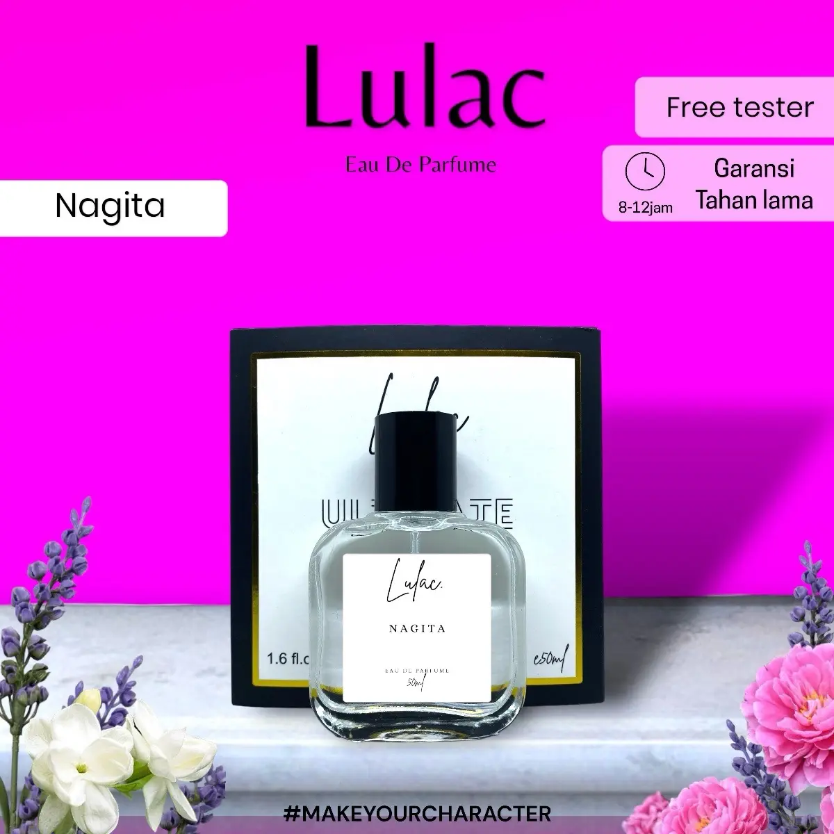 Nagita - Parfum tahan lama aroma sweet, floral By Lulac Perfume Wangi Terwangi