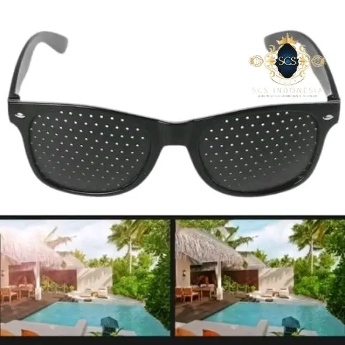 Kacamata Terapi Mata Minus Fokus Slinder Pinhole Glasses  Kesehatan - SCS.ID Eyewear 1