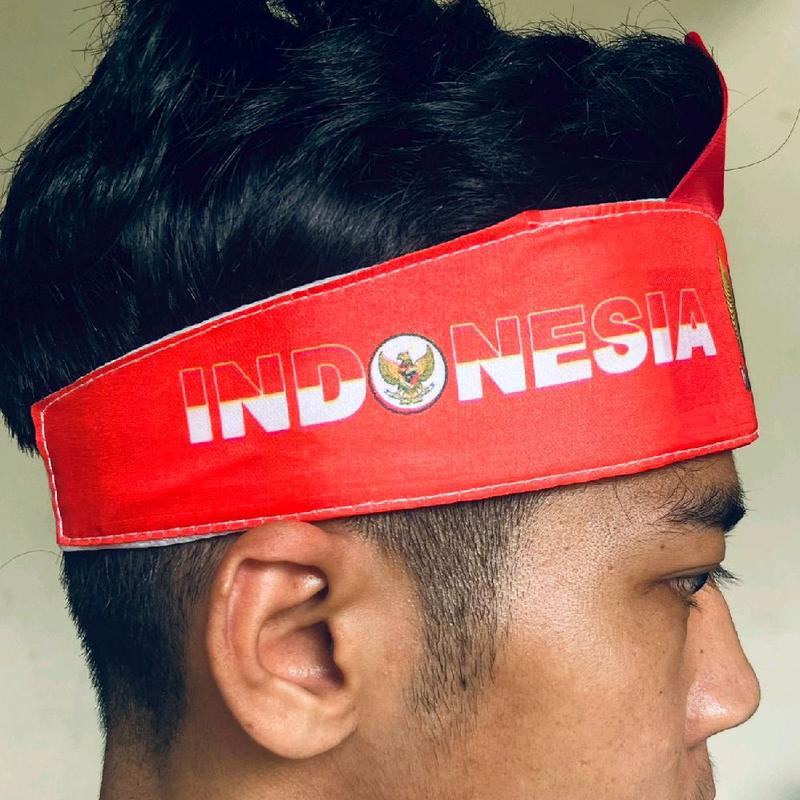 (1PIS) Udeng/Bando Kepala Merah Putih Bahan Peles dalamnya spon - Shop ...
