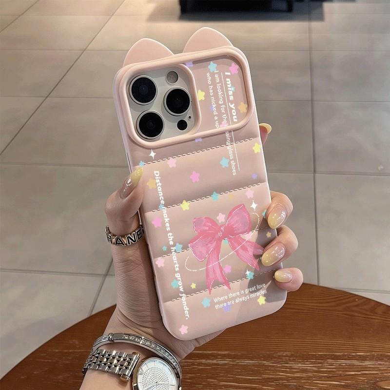 Ốp lưng điện thoại vẽ nơ chấm nhiều màu phù hợp với iPhone18/17/16/15, 14/13/11/7, 17pro/17promax, 16plus/16pro, thiết kế đơn giản độc đáo mẫu mới