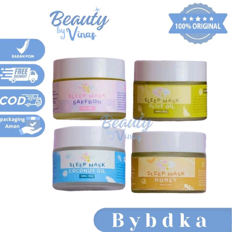 BYBDKA Sleep Mask  15ml & 50ml saffron/honey/olive oil/coconut oil mengatasi jerawat menghidrasi kulit mencerahkan meredakan peradangan kulit Bruntusan Wajah Berminyak Beruntusan Komedo Muka Madu Facial 1