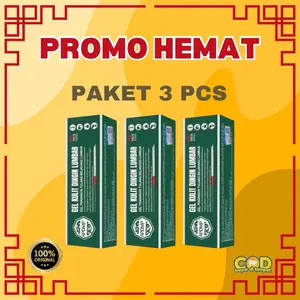 Paket Lumbar 3 PCS - Krim Pereda Nyeri Pinggang, Sendi, dan Otot | Spine Cooling Gel
