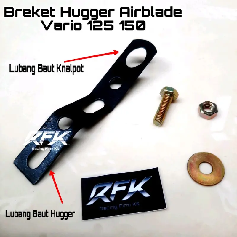 Breket Bracket Dudukan Sambungan Huger Airblade Vario 125 150 Motorcycle PNP Free Baut Mur 1
