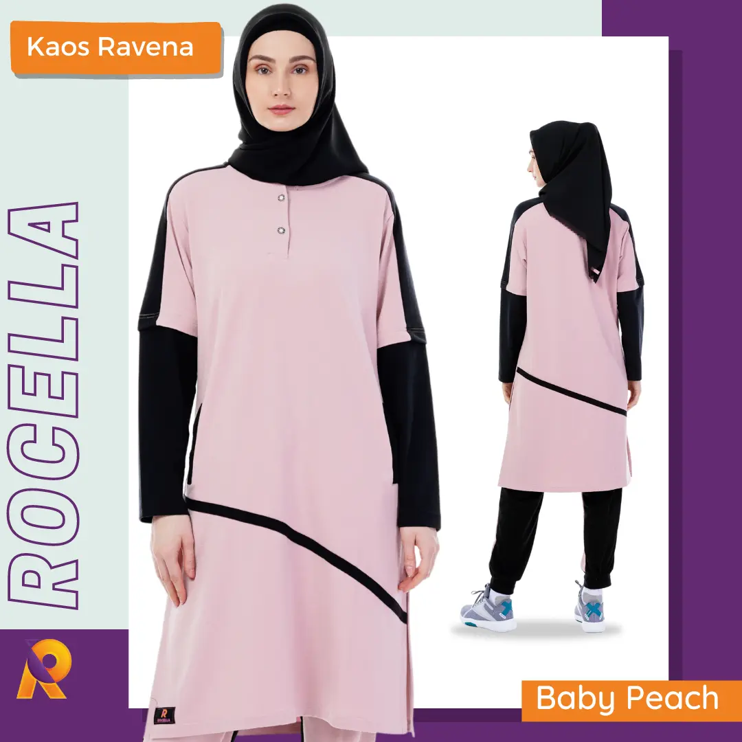 ROCELLA KAOS RAVENA, KAOS OLAHRAGA WANITA. BAJU OLAHRAGA WANITA, KAOS SENAM, BAJU SENAM,BAJU AEROBIC
