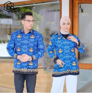 Kemeja Kopri Pria dan Wanita Terbaru Lapis Full Furing Katun 40s - Kerah Hitam