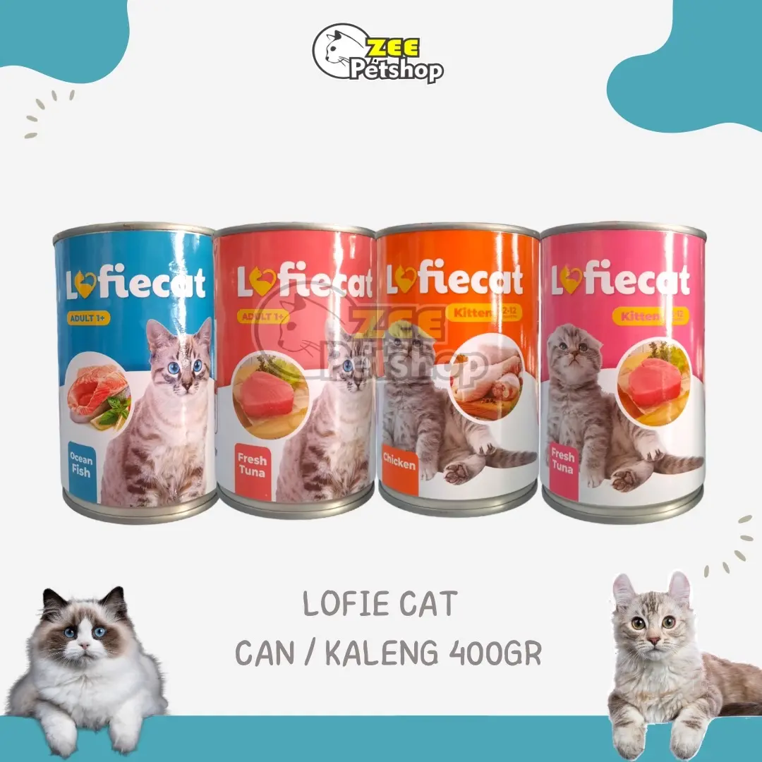 LOFIE CAT CAN / KALENG 400GR - Makanan Kucing Wet Food
