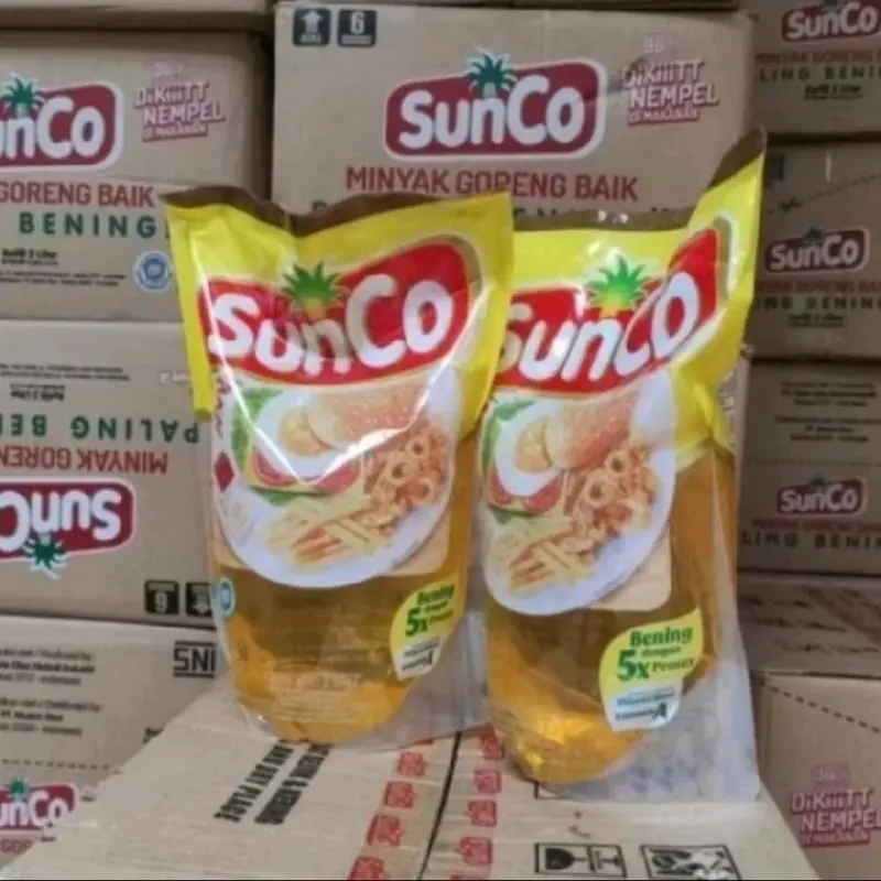 Sunco minyak goreng 2 liter dapat 2 Pouch Oil 1