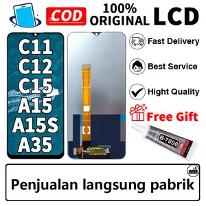 LCD C11 / C12 / C15 / A15 / A15S / A35 / V3 / A16E / A16K /  7i(2193) Fullset  Layar asli Touchscreen