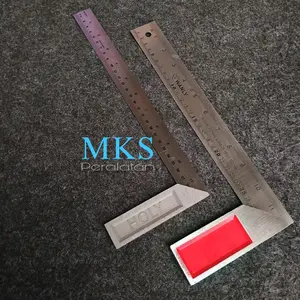 Penggaris Siku Tukang 12" | Siku Tukang 30cm | Pengukur Sudut L Proffesional Tools