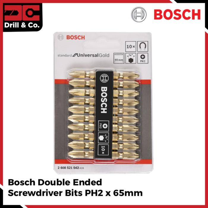 Gambar Bosch Mata Obeng Double Ended PH2 Gold (042) dari Drill&Co Kota Administrasi Jakarta Barat Tokopedia