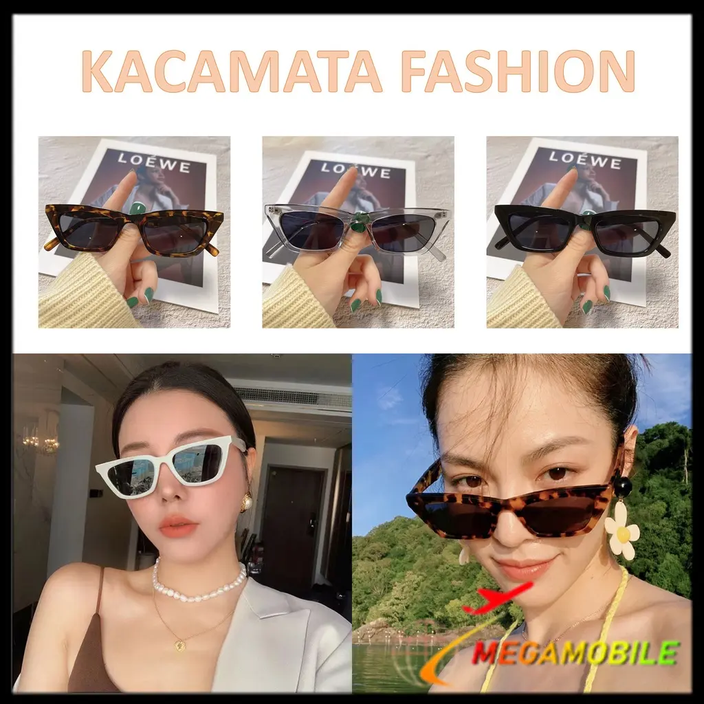 MM - Kacamata 6654 Kacamata Unisex Fashion Kaca Mata Wanita Pria Hitam High Quality Sunglasses Murah