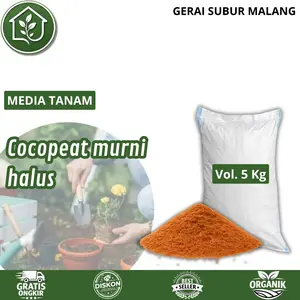 GERAI SUBUR MALANG Cocopeat 1 Karung 5 Kg Netto ±1.5 Kg Media Tanam Serbuk Kelapa Best Choice untuk Pemula Praktis dan Efektif