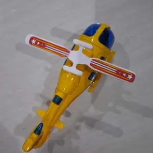 Mainan Anak Pesawat Helikopter Tarik Berjalan Berputar Dan Lampu Mainan Helicopter