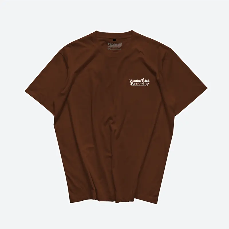 Kepswell - Kaos Wanita Tidak Bercerita V1 - Kaos Kata kata - Kaos Premium Kaos Premium Cotton Combed 24s Unisex 4