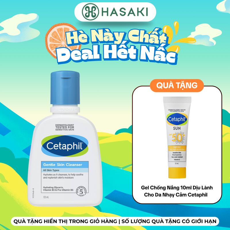 [MUA 1 TẶNG 1] Sữa Rửa Mặt Cetaphil Dịu Nhẹ Không Xà Phòng 125ml (Mới) | HASAKI BEAUTY Tre Than Tre