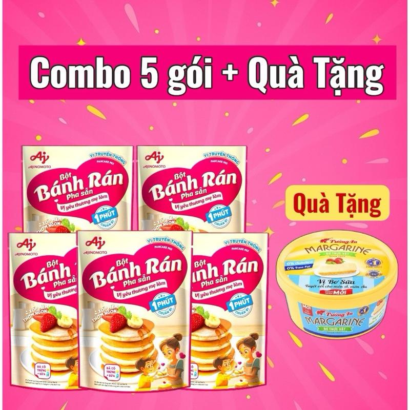  Combo 5 Gói Bột Bánh Rán Vị Truyền Thống 200g Gói - Mua 5 Gói Tặng 1 Hộp Bơ Tiện Lợi Cho Gia Đình 