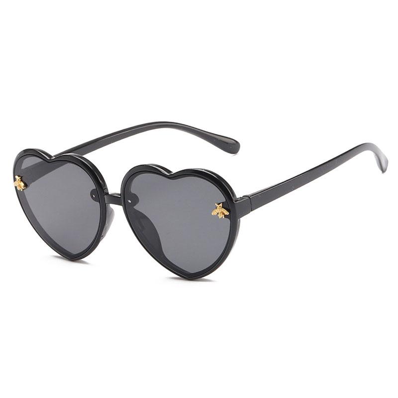 Product Introduction of 2-12Y Heart Frame Kids Sunglasses Children Retro Cute Cartoon Bee GlassesGirls Boys Fashion Eyeglasses 11