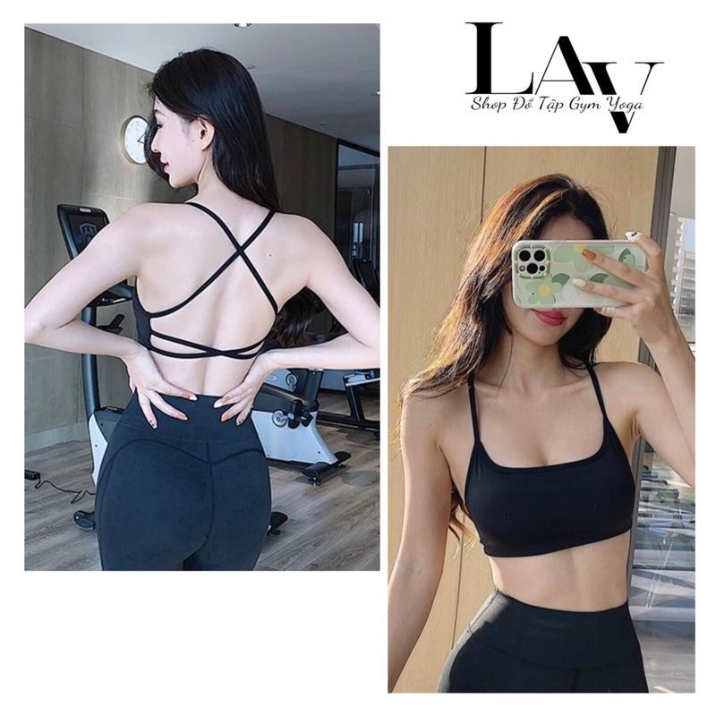 Áo bra tập gym, yoga thể thao nữ, áo bra đan lưng hở lưng- LAV Activewear