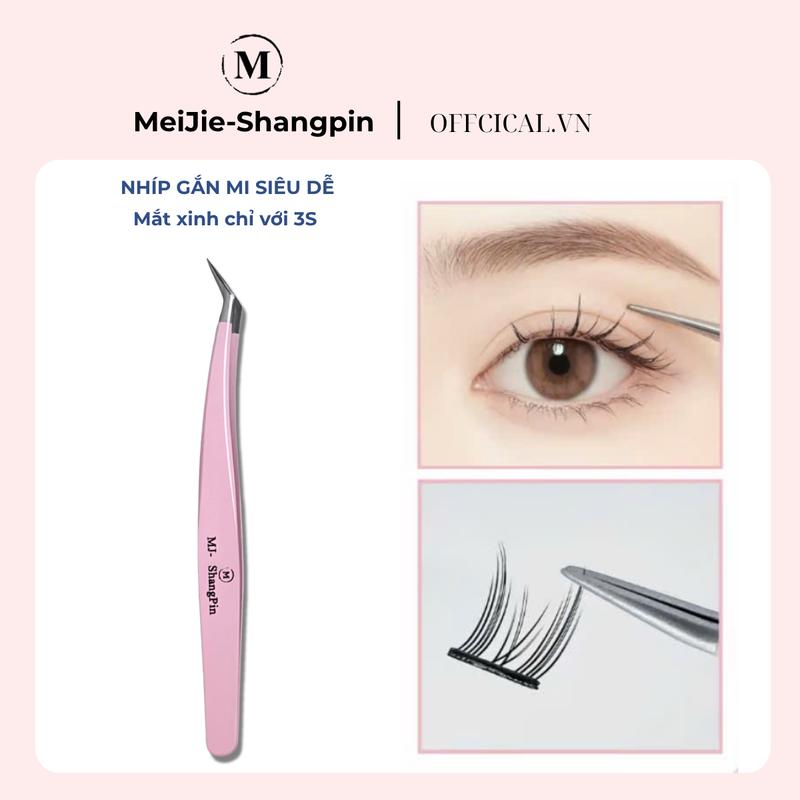 MJ- ShangPin : NHÍP GẮP MI CHUYÊN DỤNG MỸ PHẨM ,ĐỘ CHÍNH XÁC CAO KẸP CHẮC MI ĐẦU NHÍP MẢNH LÊN FROM ĐẸP