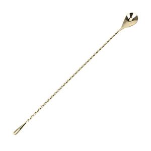 Cuchara para mezclar cócteles de acero inoxidable, 1 unidad con patrón espiral, Cuchara de lágrima para bar, Herramientas de bartender, Cuchara para revolver, Herramienta de bar para cocina en casa