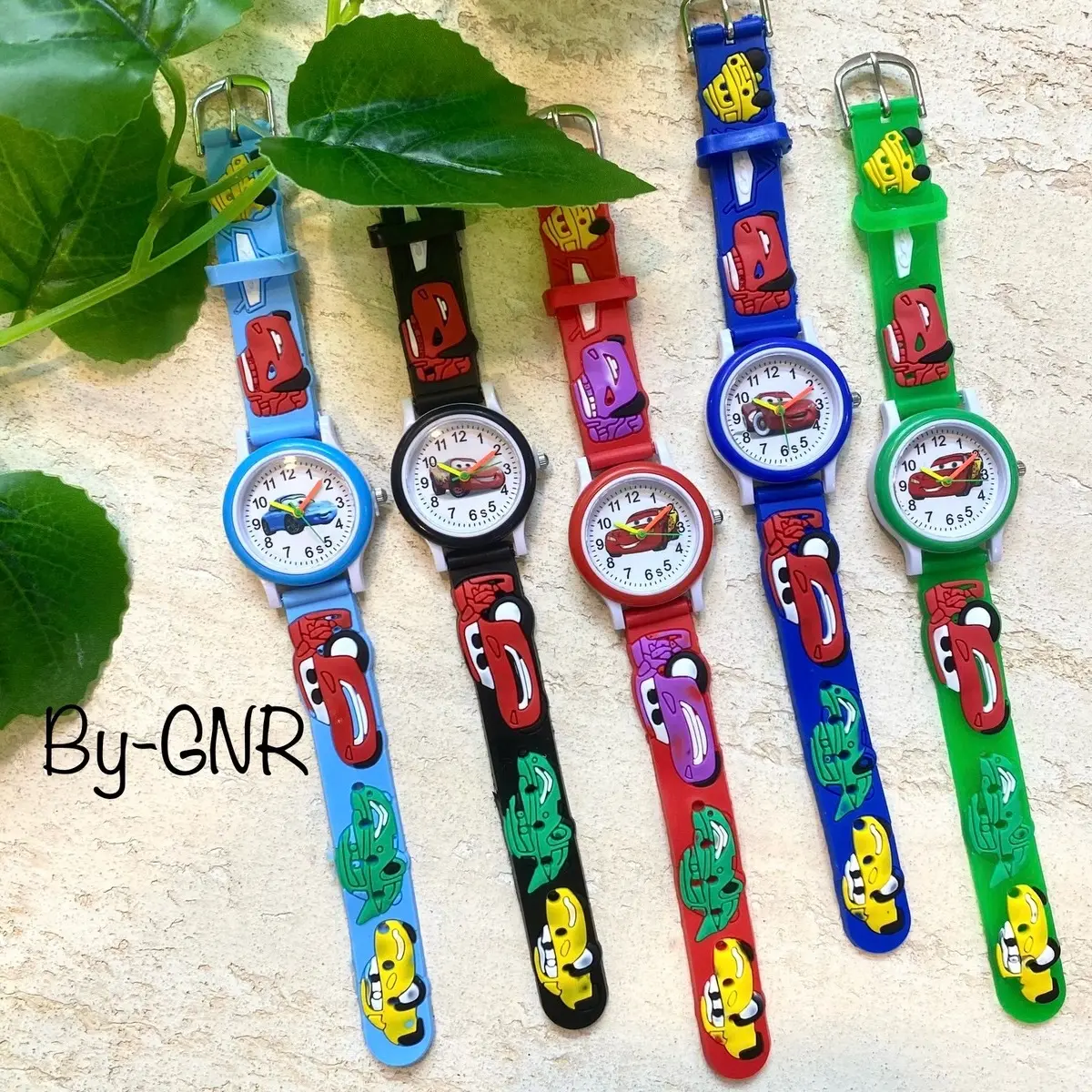 Jam Tangan Anak TK/SD Analog CAR/MCQUEEN Gambar Timbul