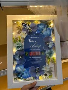 Bingkai Mahar Pernikahan Akrilik 30x40cm Aesthetik Free Replika