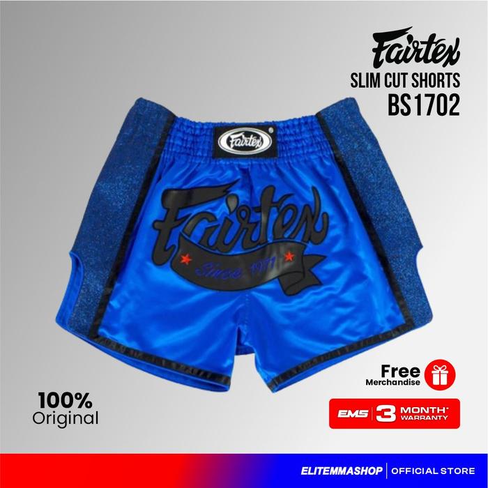 Gambar FAIRTEX Slim Cut Muaythai Shorts BS1702 - Royal Blue Celana Muaythai Boxing Thai Boxing - M dari ELITE MMA SHOP Kota Administrasi Jakarta Barat Tokopedia