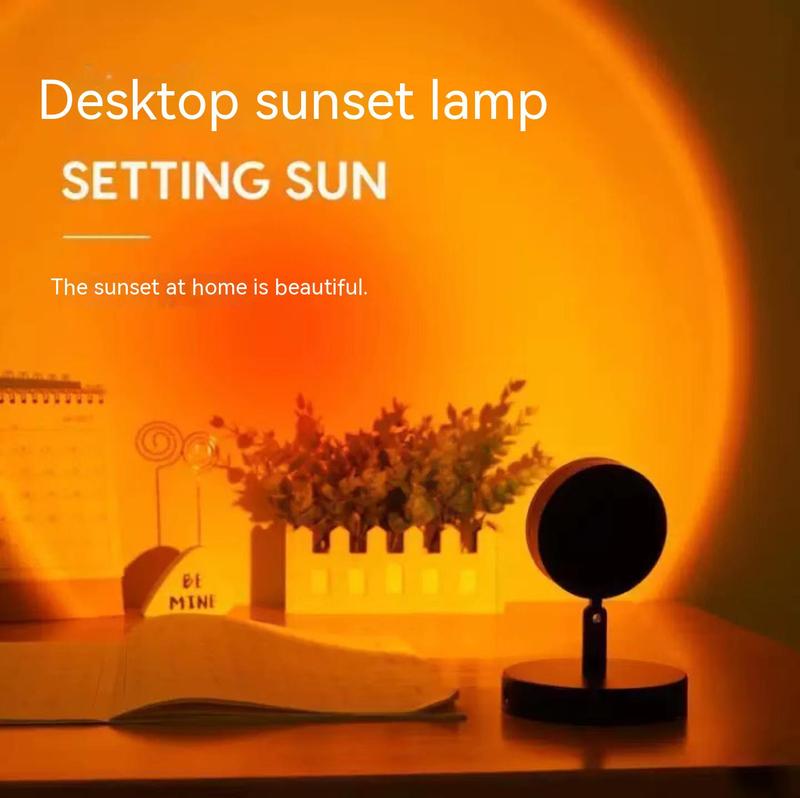 Đèn Hoàng Hôn, Người Nổi Tiếng Trên Internet, Chạy Bằng USB, Thích Hợp Cho Bàn Làm Việc Phòng Ngủ, Đèn Tạo Không Khí Chụp Ảnh Ở Địa Phương, Lý Tưởng Để Chụp Ảnh