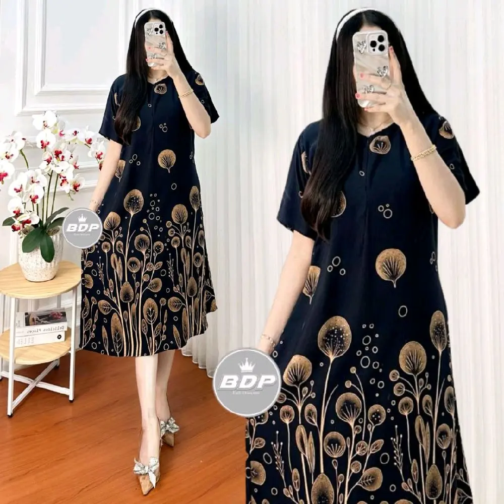 DASTER KEKINIAN BUSUI VIRAL rayon adem Menyusui busui Motif Bumil Wanita Hamil Ibu Kehamilan Nyaman Katun resleting depan baju tidur dan baju santai wanita cibi kimono