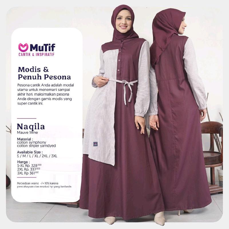 GAMIS MUTIF NAQILA PROMO SALE 30% REGULER 1