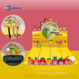 Sonny Angel Hippers Blind Box - Mini Figur Dekoratif HP Acak / Kotak Buta dari Seri Harvest Buah dan Sayuran serta Hewan - Mobil, Toy