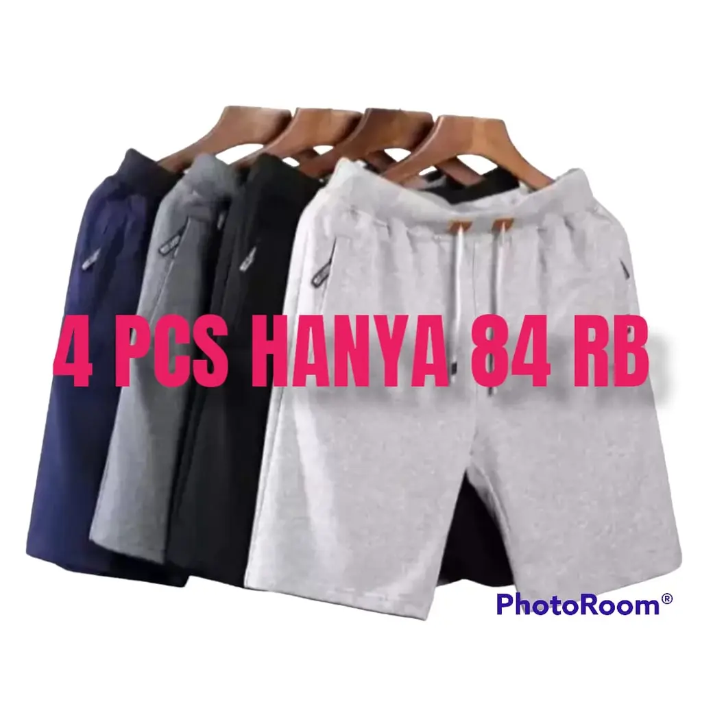 100 Ribu Dapat 4 PCS Paket Usaha Celana Pendek Babyterry Joger Motif Kombinasi