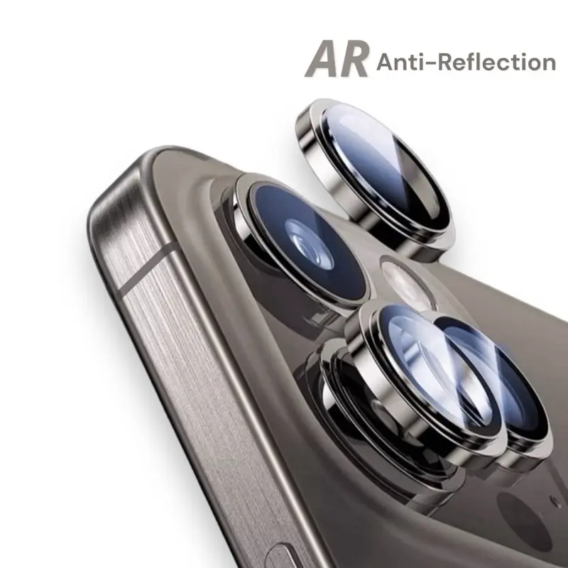 【A Set】Camera Lens Protector For iPhone 15/14/13 Pro Max Metal AR Lens Protector Glass For iPhone 15 Plus Tempered Glass Camera