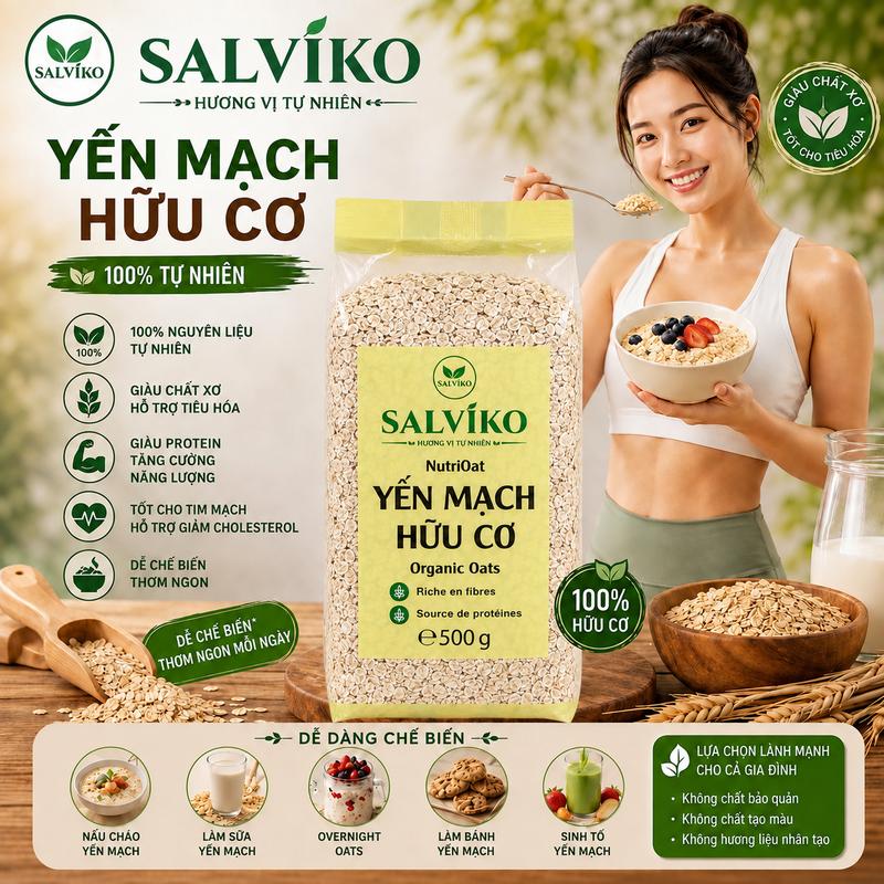 500g Yến Mạch Ăn Kiêng Giàu Dinh Dưỡng - Phù hợp ăn kiêng