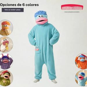 Pijama de mono para adultos, conjunto de ropa para casa ultra suave con capucha de felpa, incluye bata y peine, perfecto para noche de películas