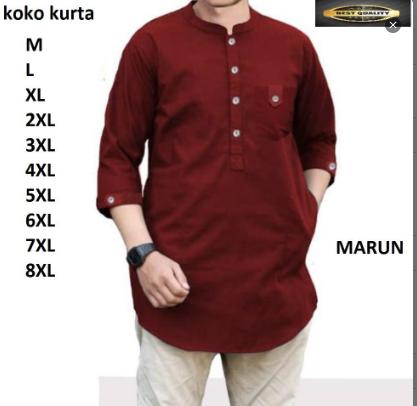 Product Introduction of KEMKO TERBARU KATUN TOYOBO LENGAN 3/4  BAJU MUSLIM DEWASA  VARIASI S,M,L,XL JUMBO 3