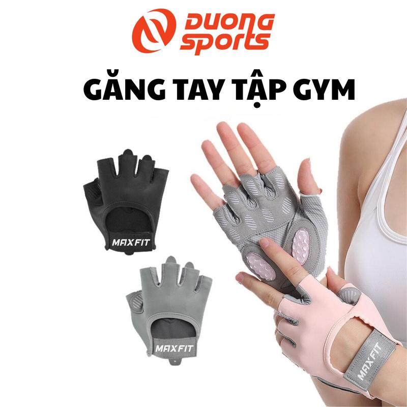 Găng Tay Tập Gym Hở Ngón Chống Trượt Tập Gym Tập Yoga Silicon Nam Bao Tay Chống Trơn Cao Su
