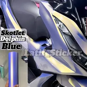skotlet motor dolphin blue stiker motor biru lembayung gold sapir magic candy