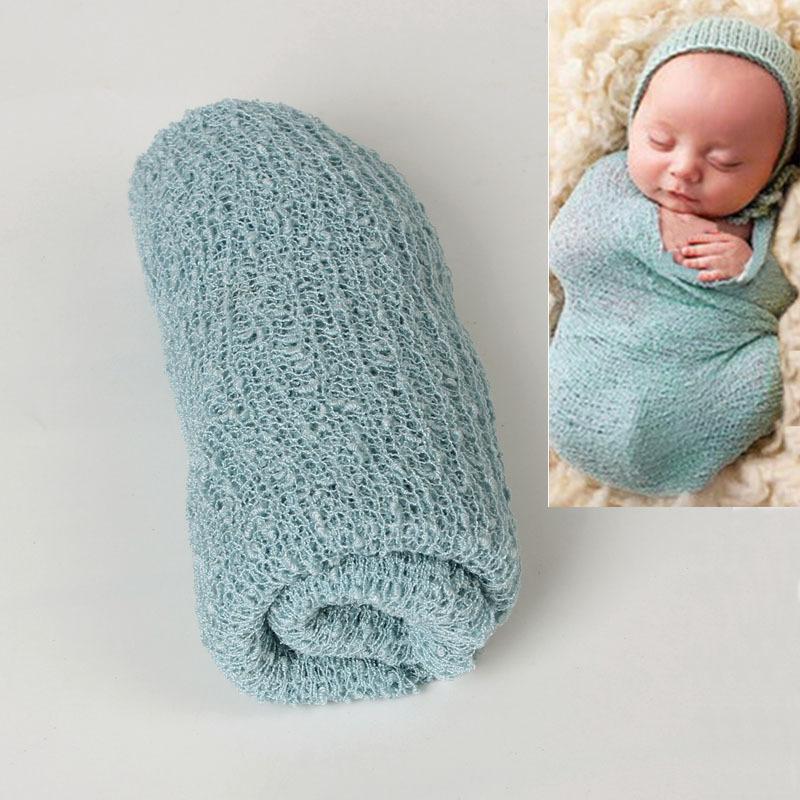 Product Introduction of Cross-border children's photography wrap cloth studio newborn baby photo wrap blanket elastic gauze wrap cloth factory direct sales 1