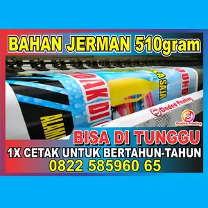 spanduk bahan JERMAN 510g 1X cetak untuk bertahun-tahun
