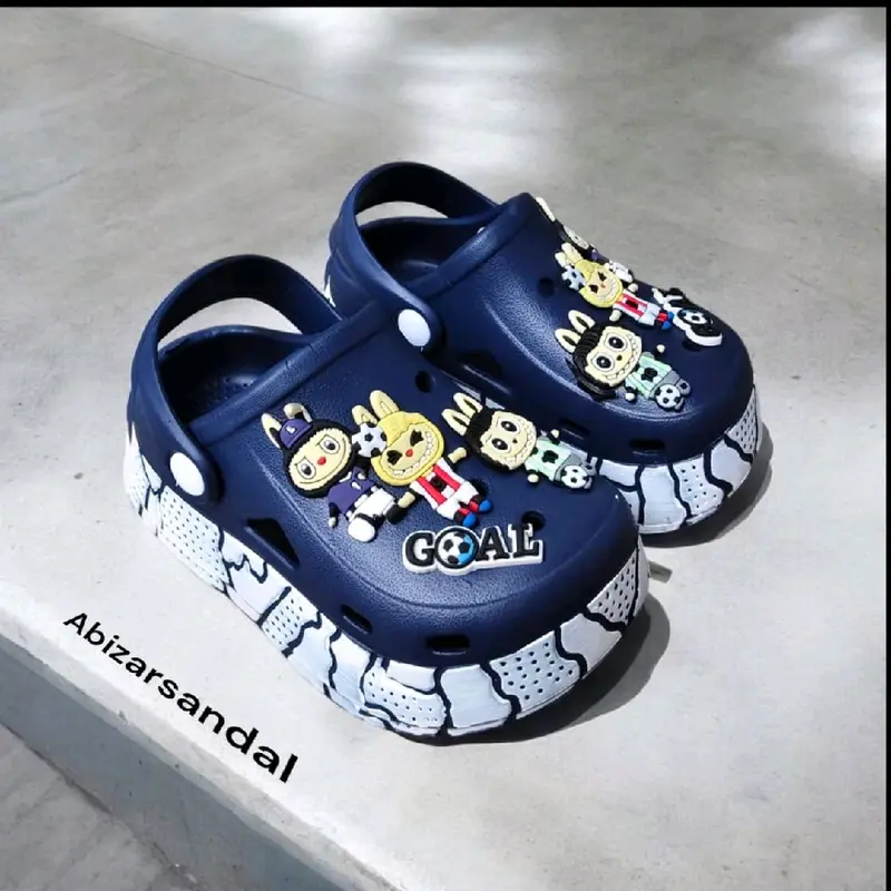 Sandal Baim Anak Laki Laki 2-8 Tahun Motif Labubu FDR069 Sandal Anak Viral Anti Slip Empuk 3
