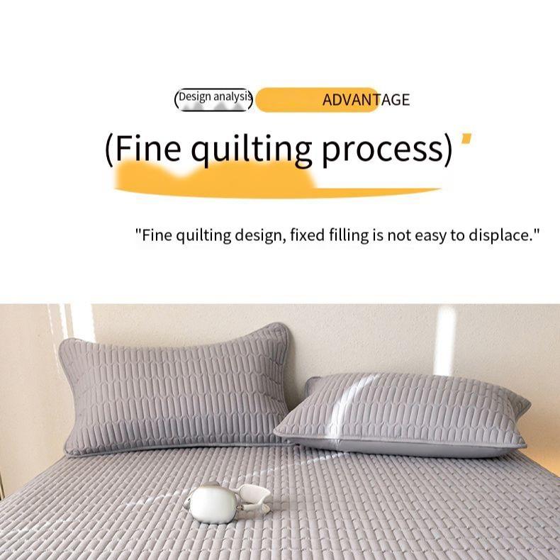 100%Waterproof Mattress Protector Elastic Fitted Bedsheet Cadar Tilam Bedspread Queen/King 3/4/5/6/7 inch size Urine 100%Waterproof Bed Sheet Pads Ready Stock bed  scarf Single Zippered Mattress Cover Hypoallergenic Waterproof Mattress Protector 9