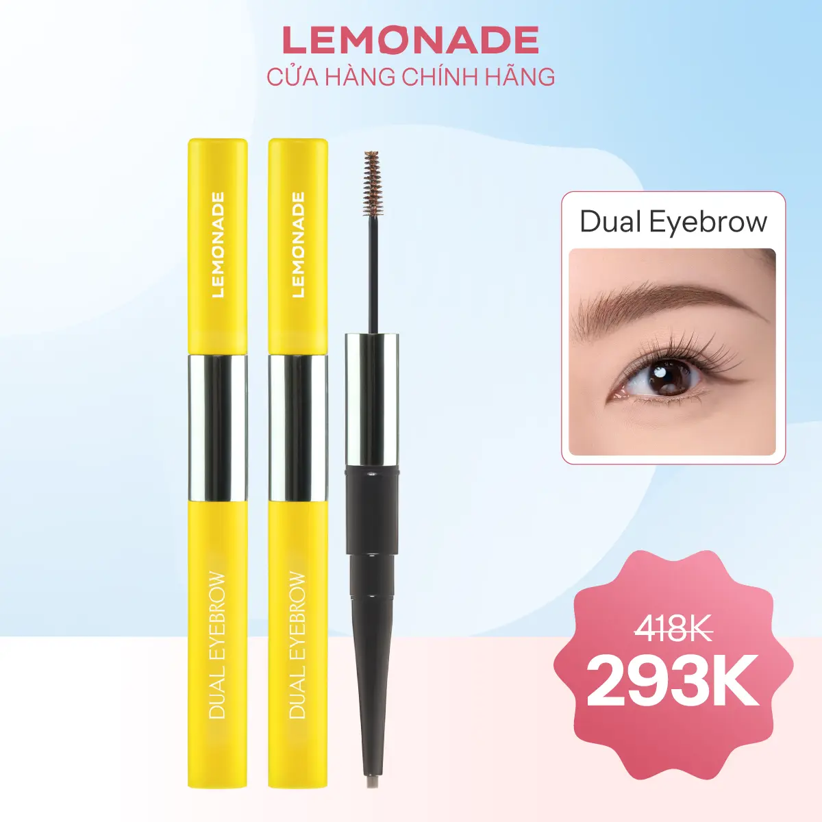 Combo 02 Chì kẻ mày 2 đầu Lemonade Dual Eyebrow 2.75gx2