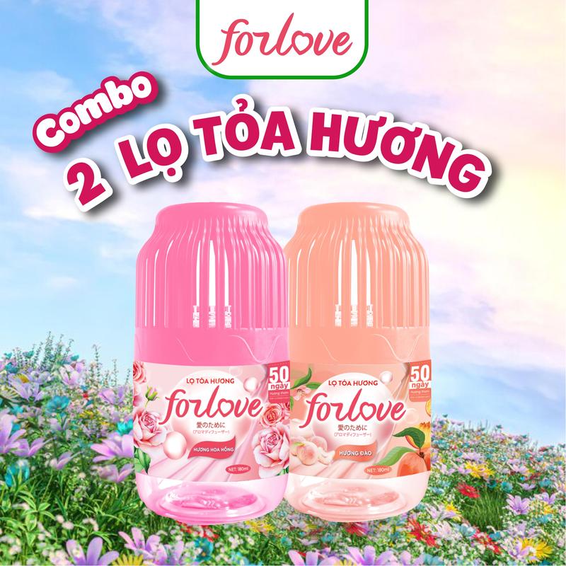 COMBO 02 Lọ toả hương Forlove Công Thức Mới Toả hương 360 độ Khử mùi phòng thế hệ mới Dầu Thơm Phòng lọ toả tinh dầu Nước Hoa lọ thơm phòng