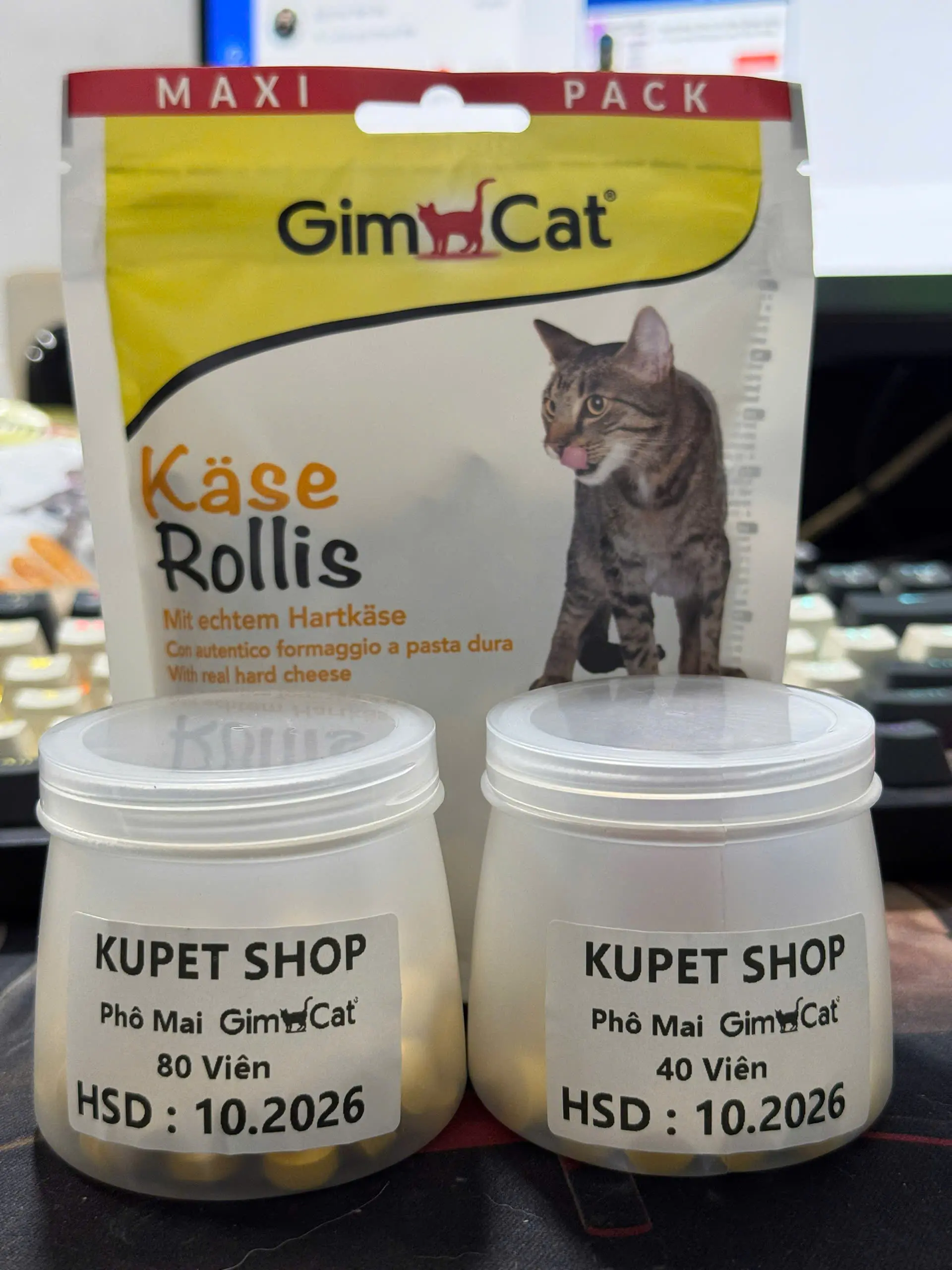 Viên Phô Mai GIMCAT Hỗ Trợ Tiêu Hóa, Tăng Nọng Cho Mèo Cực Rẻ - Hàng Nhập Đức
