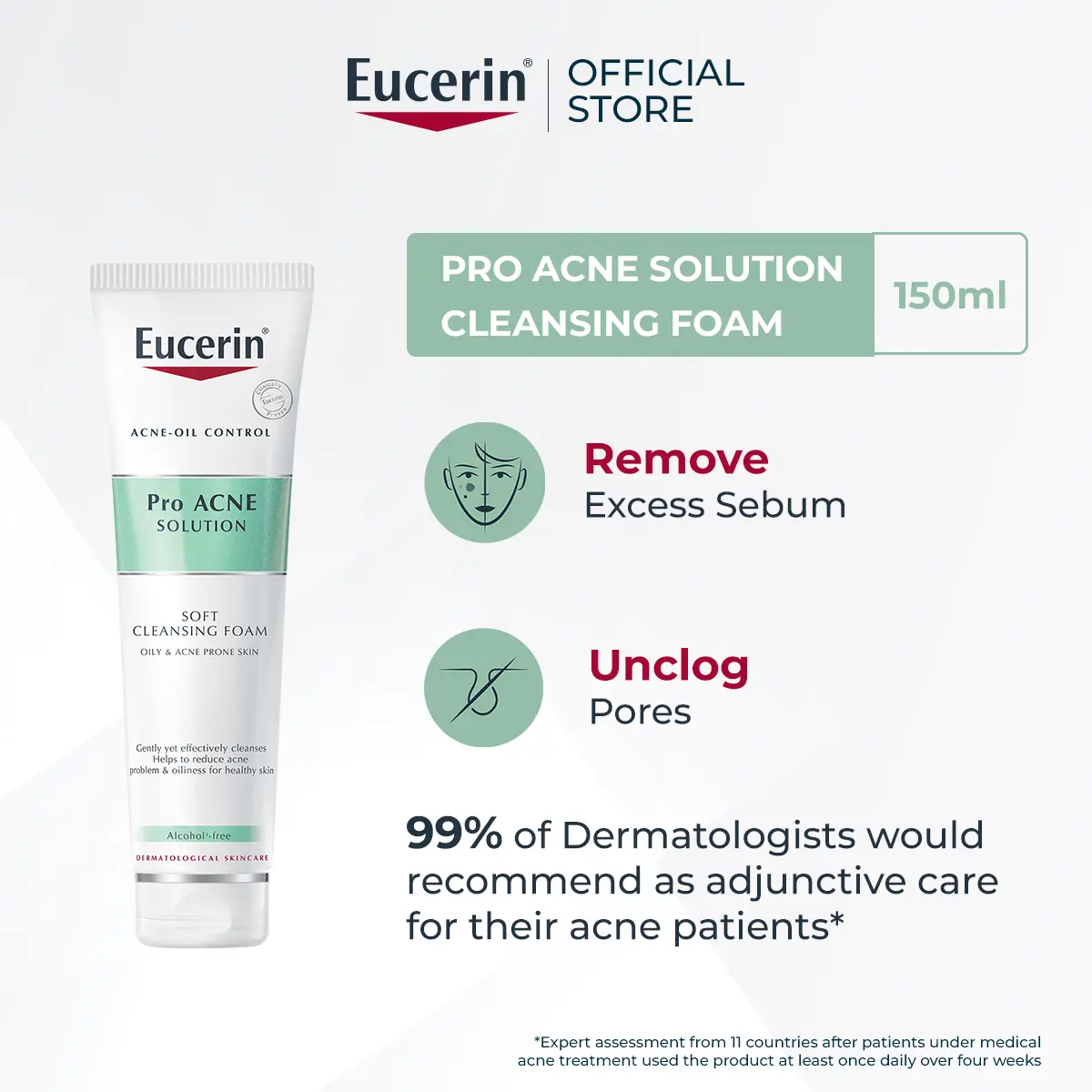 Eucerin Pro Acne Foam Cleanser 50ml