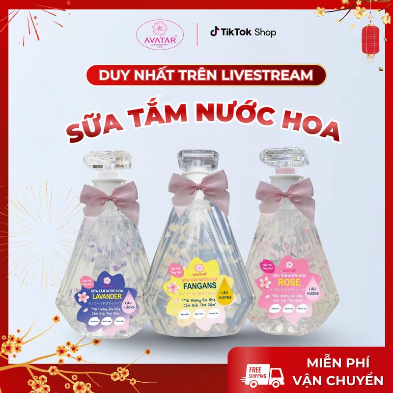   MỚI  Sữa Tắm Nước Hoa Avatar Cao Cấp 800ml – Dưỡng Ẩm Làm Mịn Da Hương Thơm Lưu Giữ Suốt Ngày 