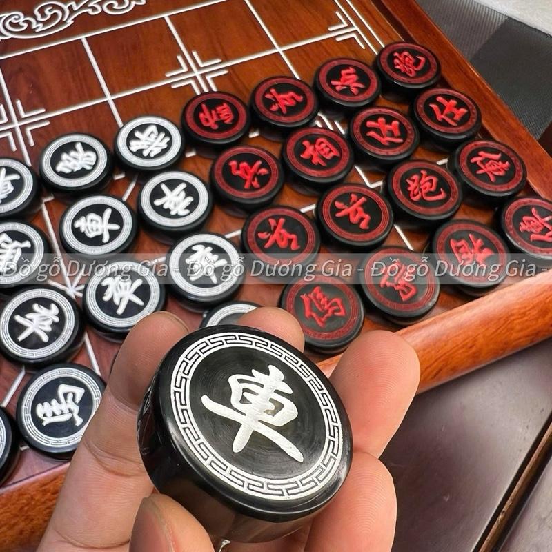 Chỉ quân cờ Quân cờ tướng bằng sừng trâu cờ tướng sừng trâu đen triện 1 mặt hàng cao cấp